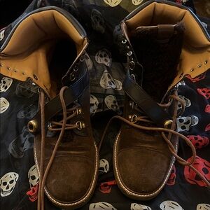 FRIDAY SPECIAL Coach Brown Suede Leather Men's Boots